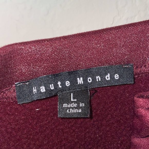 Haute Monde Maroon Tank Midi Dress size large - Picture 5 of 9